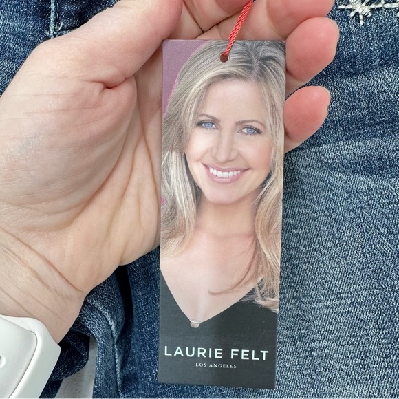 Laurie Felt Embroidered Boot Cut Jeans - Blue and Gold - Picture 4 of 10